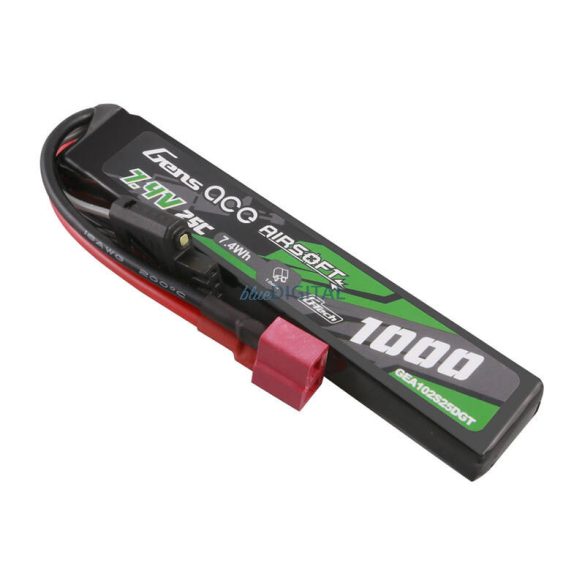 Gens ace G-Tech 25C 1000mAh 2S1P 7.4V Airsoft Gun Lipo akkumulátorT Plug