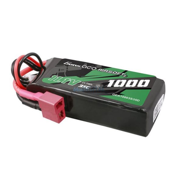 Gens ace 35C 1000mAh 3S1P 11.1V Airsoft Gun Lipo akkumulátorT Plug