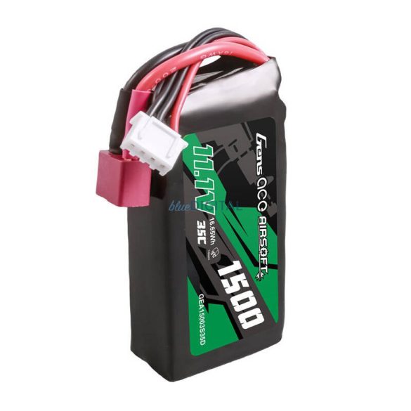 Gens ace 35C 1500mAh 3S1P 11.1V Airsoft Gun Lipo akkumulátorT Plug