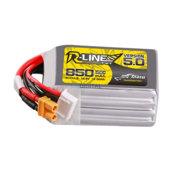 Tattu R-Line Wersja 5.0 850 mAh 14,8 V 4S1P 150C XT30U-F