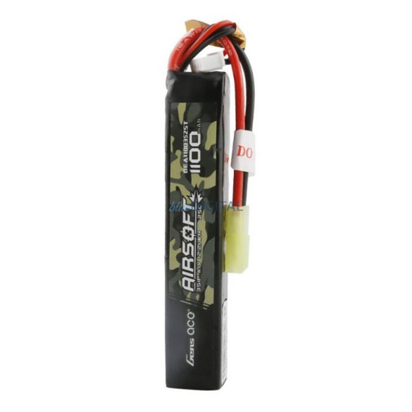 Gens ace 25C 1100mAh 3S1P 11.1V Airsoft Gun Lipo Batterymini Tamiya Plug Tamiya akkumulátor