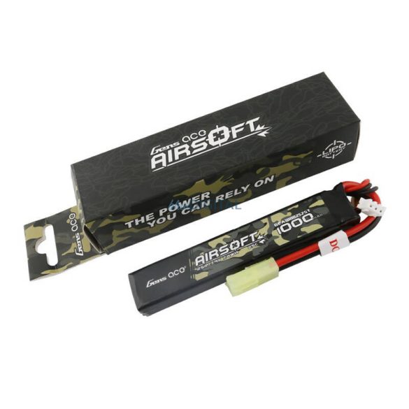 Gens ace 25C 1000mAh 2S1P 7.4V Airsoft Gun Lipo Batterymini Tamiya Plug Tamiya akkumulátor