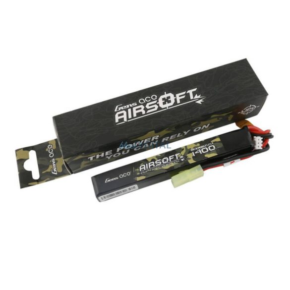 Gens ace 25C 1400mAh 2S1P 7.4V Airsoft Gun Lipo Batterymini Tamiya Plug Tamiya akkumulátor