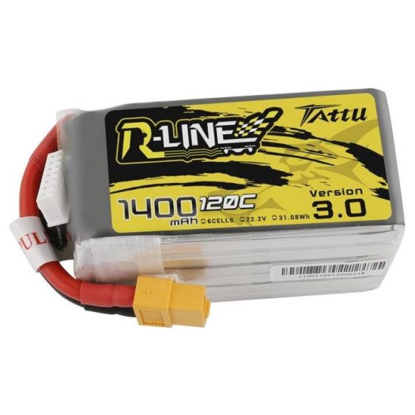 Tattu R-Line 3.0 1400mAh 22.2V 120C 6S1P XT60 akkumulátor