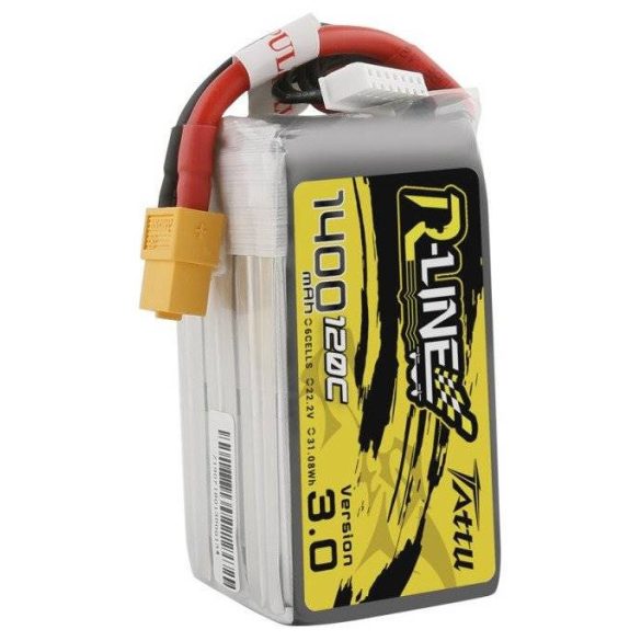 Tattu R-Line 3.0 1400mAh 22.2V 120C 6S1P XT60 akkumulátor