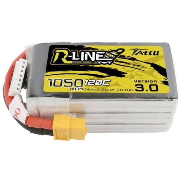 Tattu R-Line 1050mAh 120C 22,2V 6S1P XT60 akkumulátor