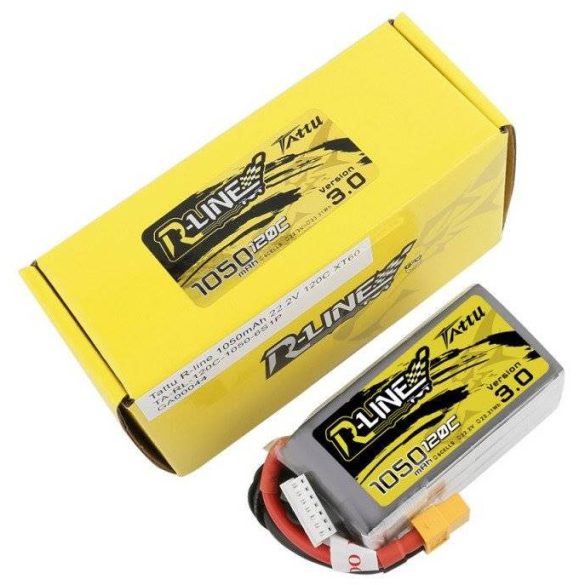 Tattu R-Line 1050mAh 120C 22,2V 6S1P XT60 akkumulátor