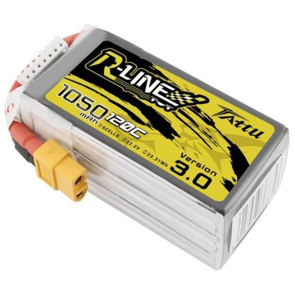 Tattu R-Line 1050mAh 120C 22,2V 6S1P XT60 akkumulátor