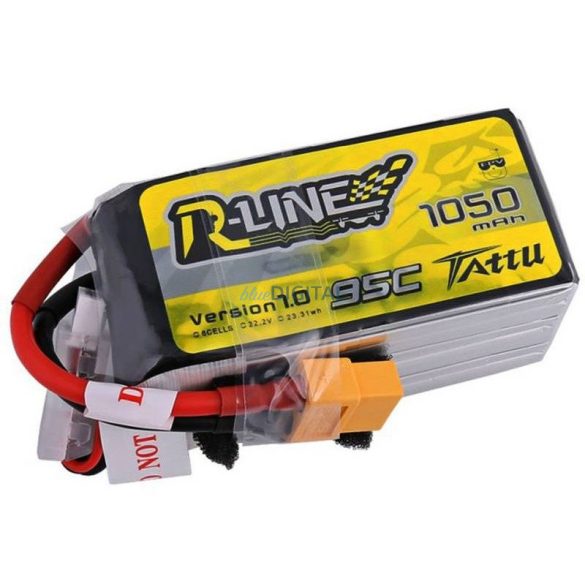 Tattu R-Line 1050mAh 22.2V 95C 6S1P XT60 akkumulátor