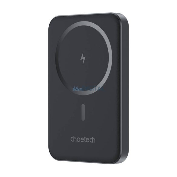 Choetech B709 indukciós powerbank 1xUSB-C csatlakozással 5000mAh 15W - fekete