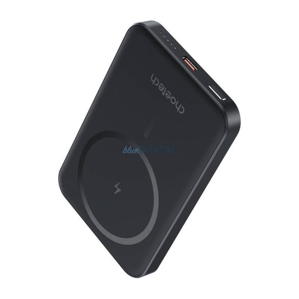 Choetech B709 indukciós powerbank 1xUSB-C csatlakozással 5000mAh 15W - fekete