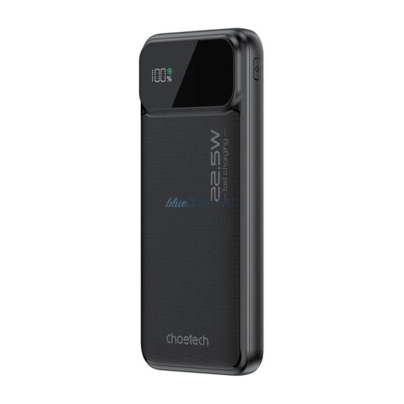 Choetech B728 powerbank 2xUSB-A és 1xUSB-C csatlakozással 10000mAh 22.5W - fekete