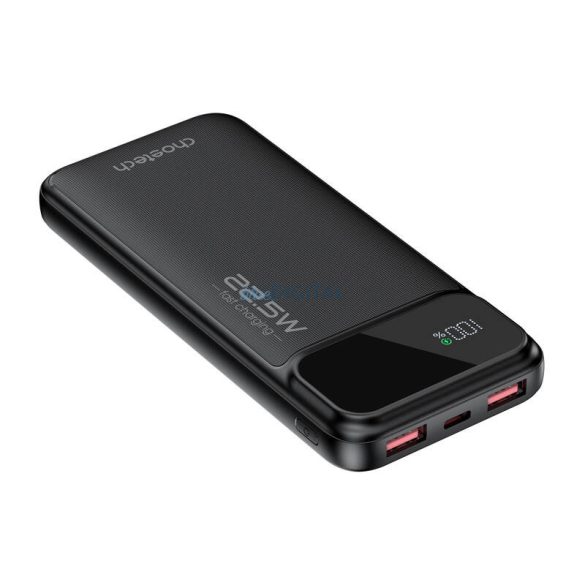 Choetech B728 powerbank 2xUSB-A és 1xUSB-C csatlakozással 10000mAh 22.5W - fekete