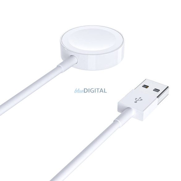 Choetech T401 Apple Watch töltő USB-A csatlakozóval - fehér