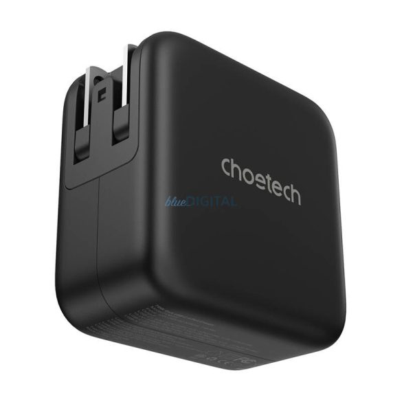 Choetech PD6055 utazó töltő EU/UK/AU adapterekkel, 70W GaN - fekete