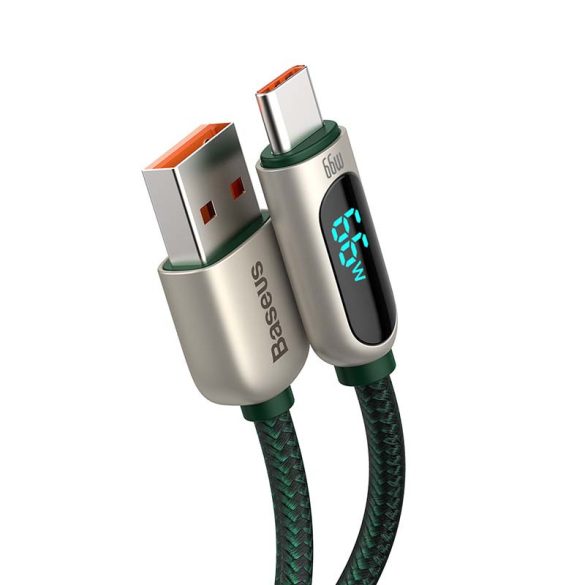 Baseus kijelzőkábel USB Type-C-hez, 66W, 1m (zöld)