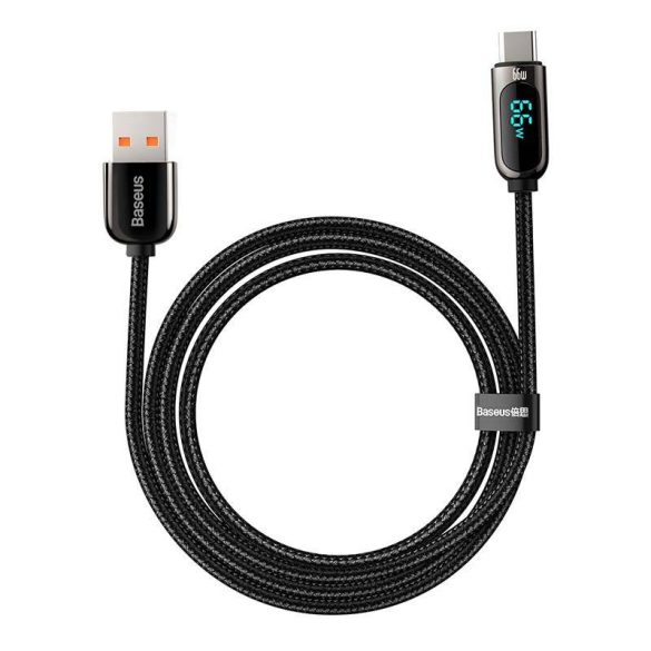 Baseus kijelzőkábel USB Type-C-hez, 66W, 2m (fekete)