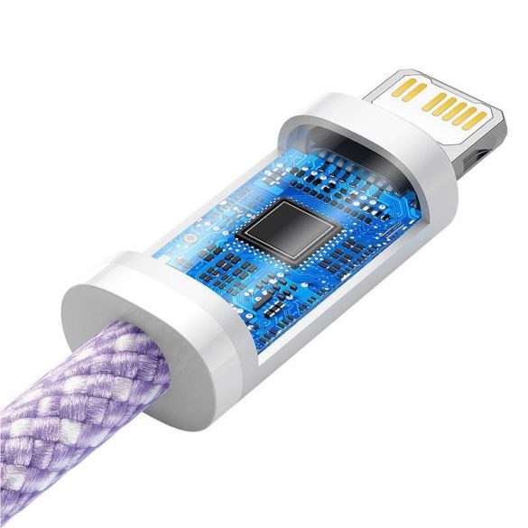 USB-C kábel a Lightning Baseus Dynamic sorozathoz, 20 W, 1 m (lila)
