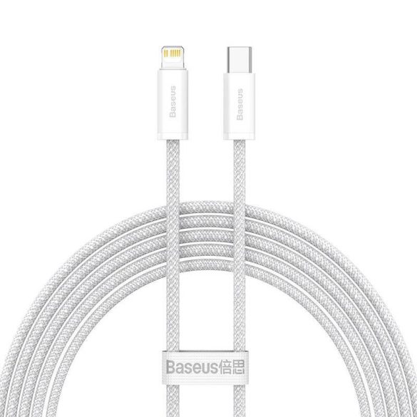 USB-C kábel a Lightning Baseus Dynamic sorozathoz, 20 W, 2 m (fehér)