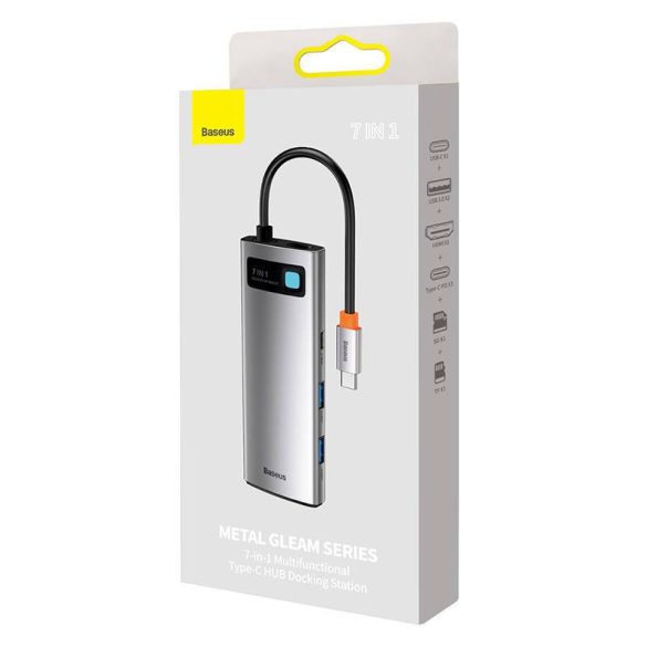 Baseus adapter 7 az 1-ben USB-C hub 2x USB 3.0 + HDMI + USB-C PD