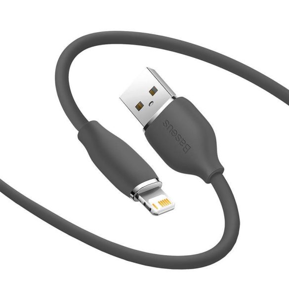 Baseus Jelly USB-A - Lightning kábel, 2,4A, 1,2m (fekete)