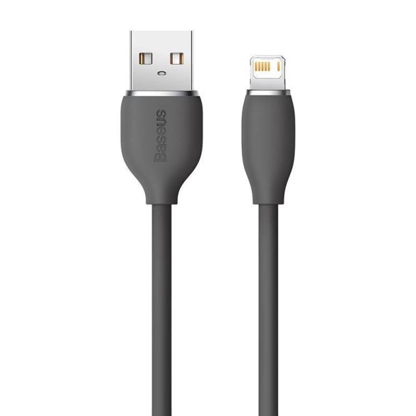 Baseus Jelly USB-A - Lightning kábel, 2,4A, 1,2m (fekete)