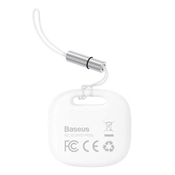 Baseus T2Pro Bluetooth nyomkövető zsinórral (fehér)