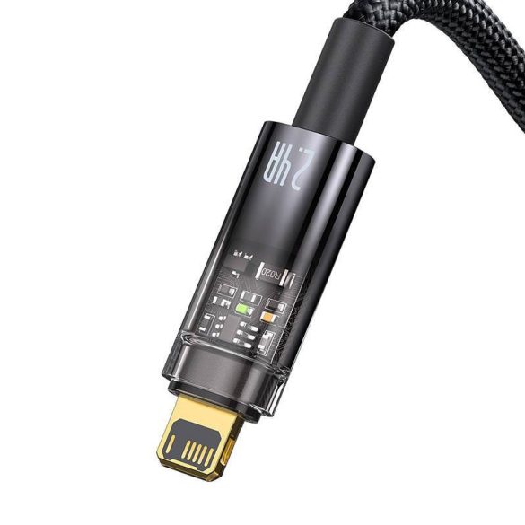 Baseus Explorer USB-Lightning kábel, 2,4A, 2m (fekete)