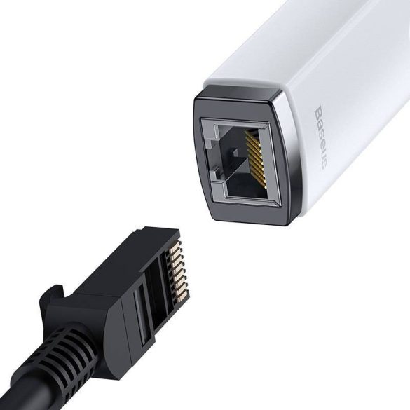 Baseus Lite Series USB – RJ45 hálózati adapter, 100Mbps (fehér)