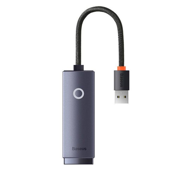 Baseus Lite Series USB–RJ45 hálózati adapter, 100 Mbps (szürke)