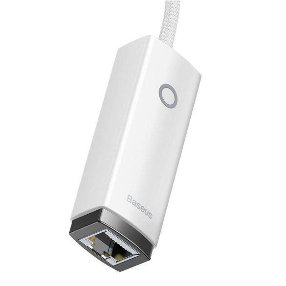 Baseus Lite Series USB-C – RJ45 hálózati adapter (fehér)