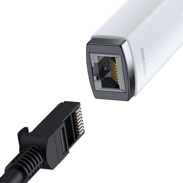 Baseus Lite Series USB-C – RJ45 hálózati adapter (fehér)