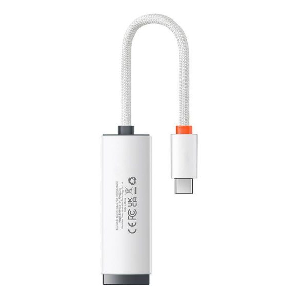 Baseus Lite Series USB-C – RJ45 hálózati adapter (fehér)