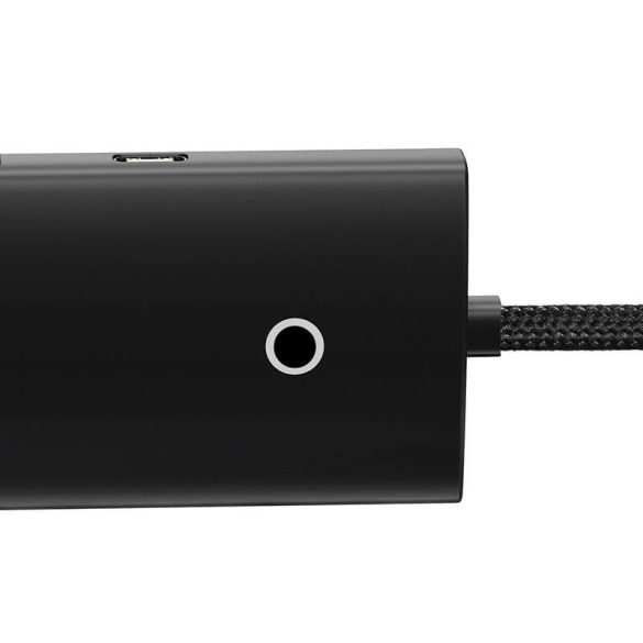 Baseus Lite Series Hub 4in1 USB-C 4x USB 3.0 + USB-C, 25cm (fekete)