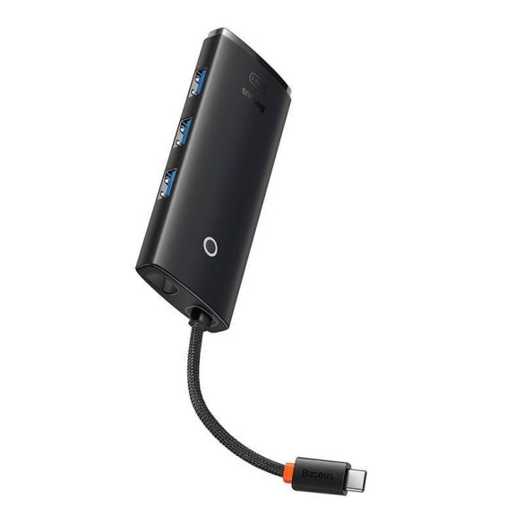 5in1 Baseus Lite sorozat USB-C 3x USB 3.0 + USB-C + HDMI hub (fekete)