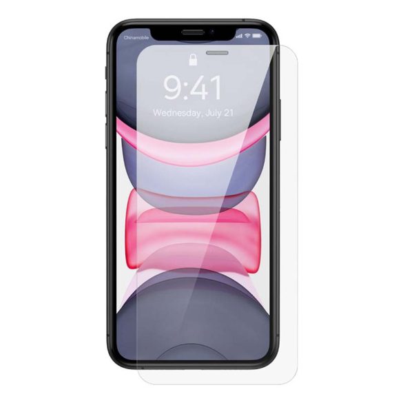 Baseus edzett üvegfólia 0,3mm iPhone X/XS/11 Pro 5.8" készülékhez (2 db)