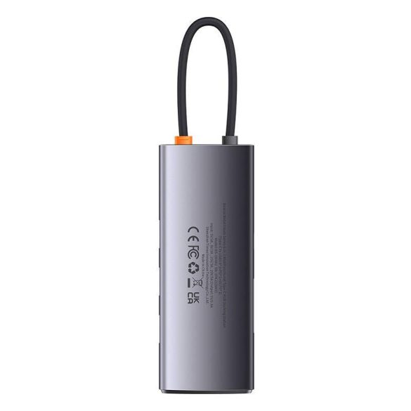 Baseus Metal Gleam Series 6 az 1-ben hub elosztó, USB-C - 3x USB 3.0 + USB-C PD +  microSD/SD