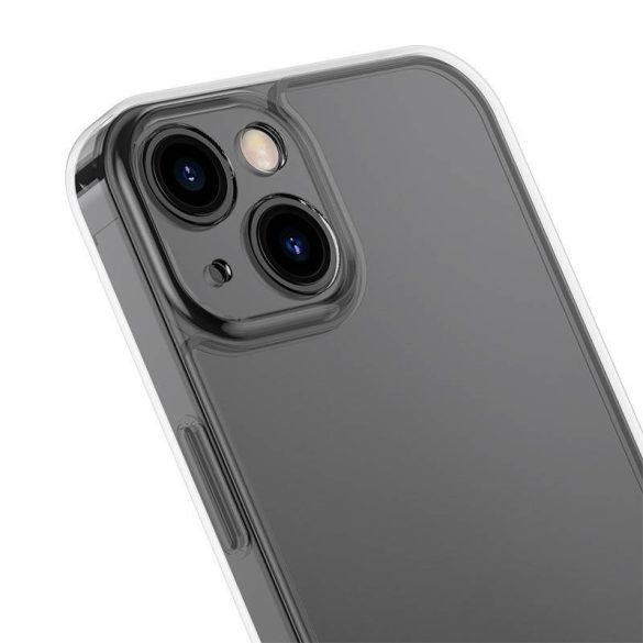 Baseus matt üveg tok iPhone 13-hoz (fekete) + edzett üveg