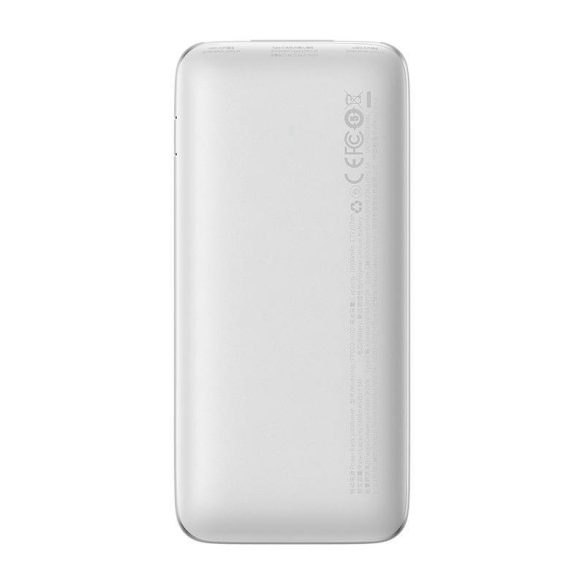 Baseus Bipow Pro Powerbank, 10000mAh, 2xUSB, USB-C, 20W (fehér)