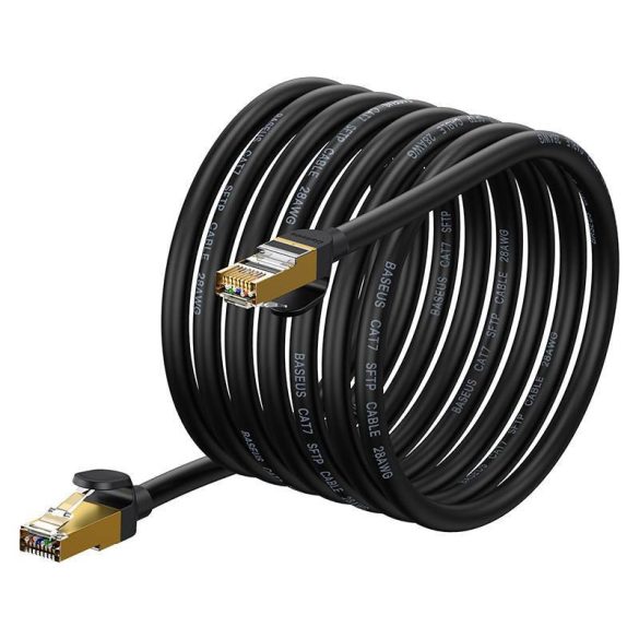Baseus Ethernet RJ45 hálózati kábel, 10Gbps, 8m (fekete)