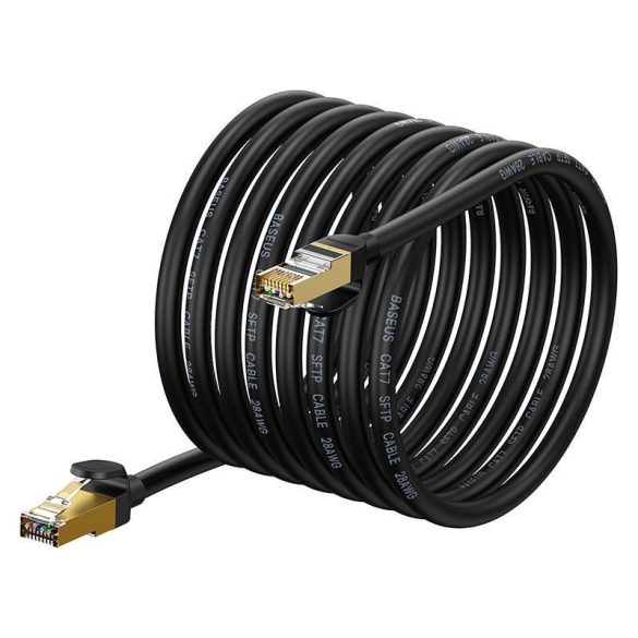 Baseus Ethernet RJ45 hálózati kábel, 10Gbps, 10m (fekete)