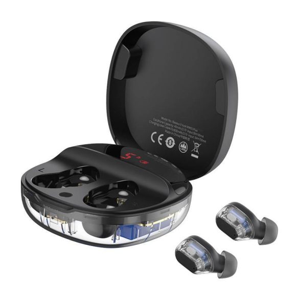 Baseus Encok WM01 Plus Vezeték nélküli fülhallgató (fekete)