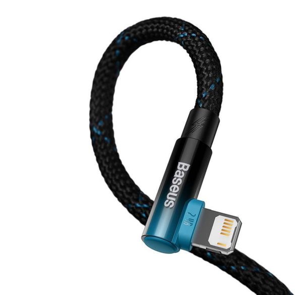 Baseus MVP 2 Lightning 1m 20W kábel - (fekete-kék)