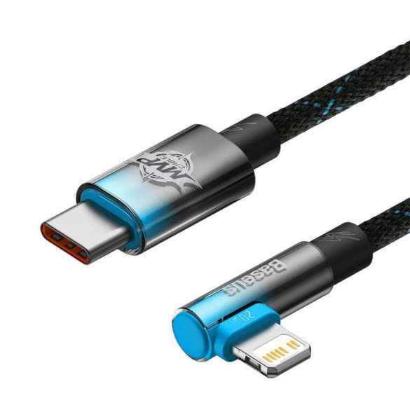 Baseus USB-C Lightning MVP 20W 2m kábel (fekete-kék)