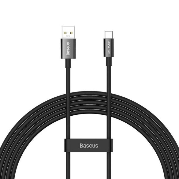 Baseus Superior Series USB - USB-C kábel, 65W, PD, 2m (fekete)