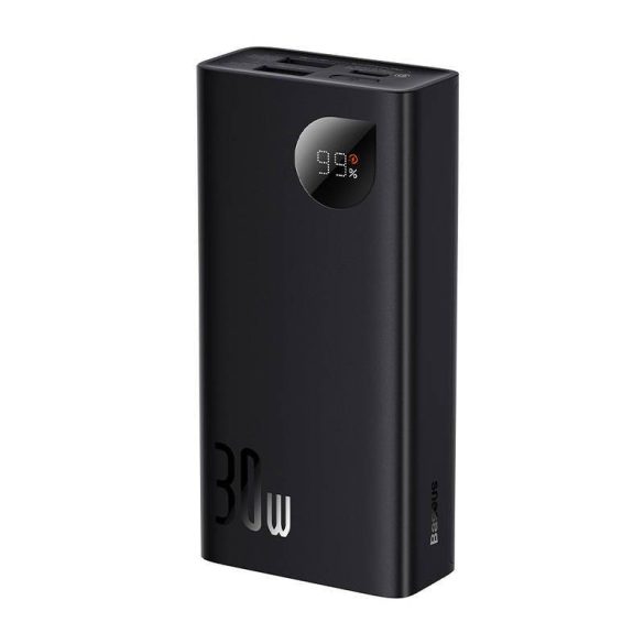 Baseus Adaman2 Powerbank, 10000mAh, 2xUSB, USB-C, 30W (fekete)
