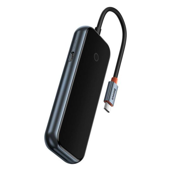 Baseus AcmeJoy 4 az 1-ben HUB USB-C - 3x USB 3.0 + USB-C PD (sötétszürke)