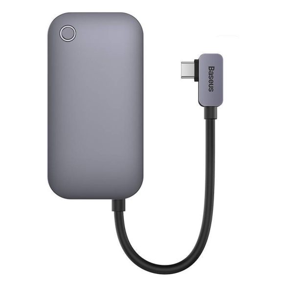 Baseus PadJoy 4 az 1-ben HUB USB-C - USB 3.0 + HDMI + USB-C PD + jack , 3.5 mm (szürke)