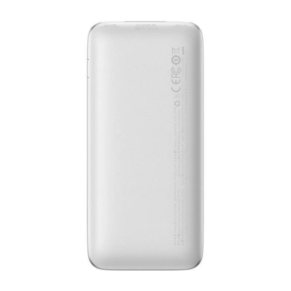 Baseus Bipow Pro Powerbank, 10000mAh, 2xUSB, USB-C, 20W (fehér)