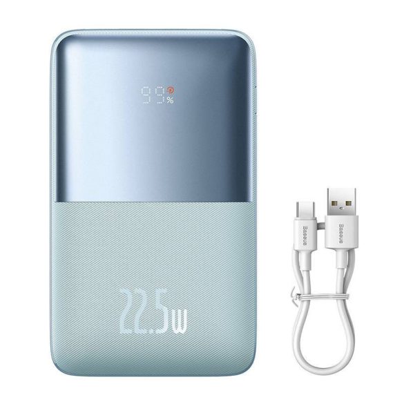 Baseus Bipow Pro Powerbank, 20000mAh, 2xUSB, USB-C, 22.5W (kék)